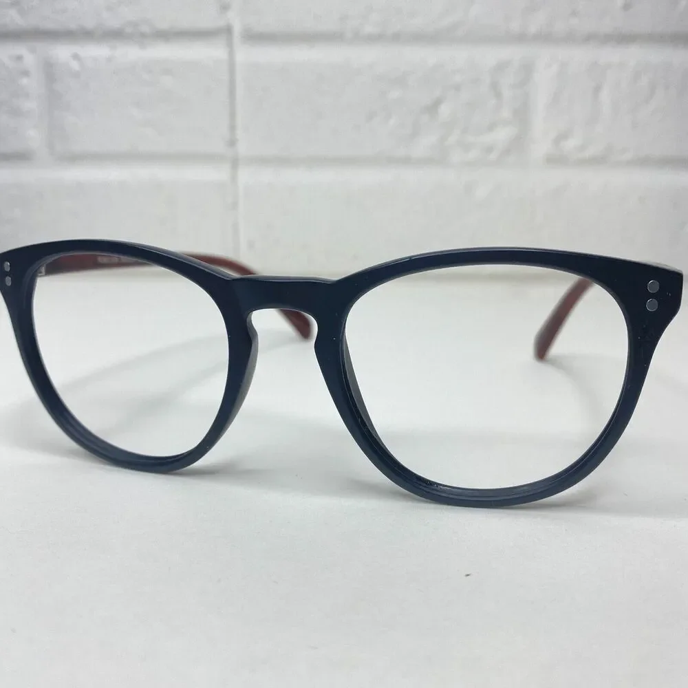 Firmoo R181106 C18 Black Horn Oversize Round Eyeglasses Frames 50-20 141‎ 2746